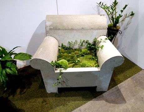 concrete chair