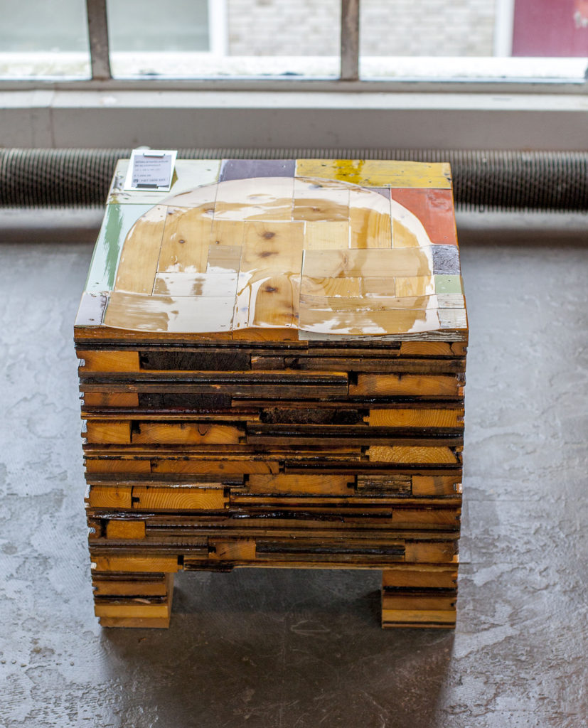 Stacked Scrapped Wood Stool by Piet Hein Eek - Chairblog.eu